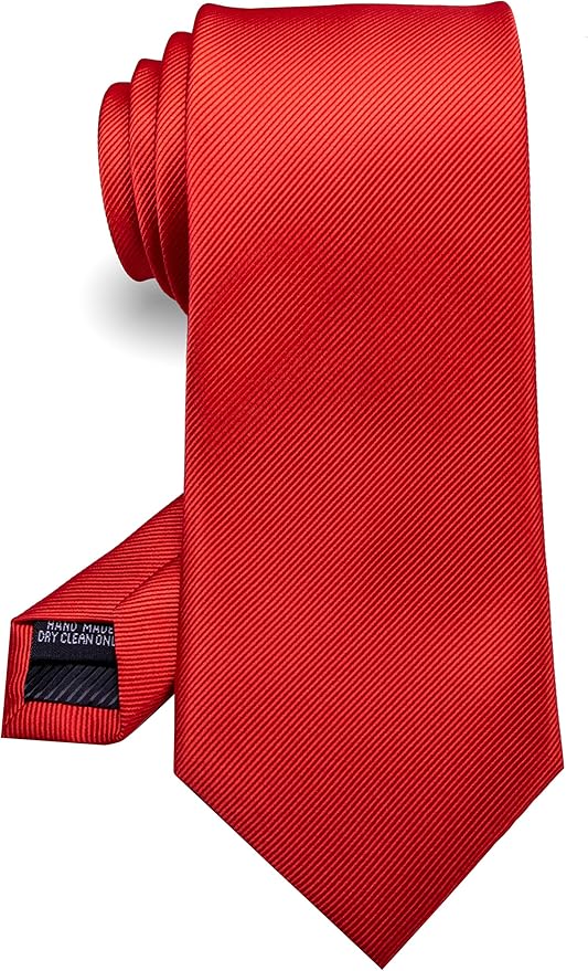 RBOCOTT Solid Color Tie Formal Necktie for Men