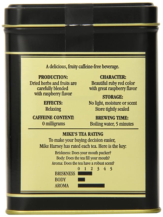 Harney & Sons Raspberry Herbal | 8 Oz Loose Leaf Tea