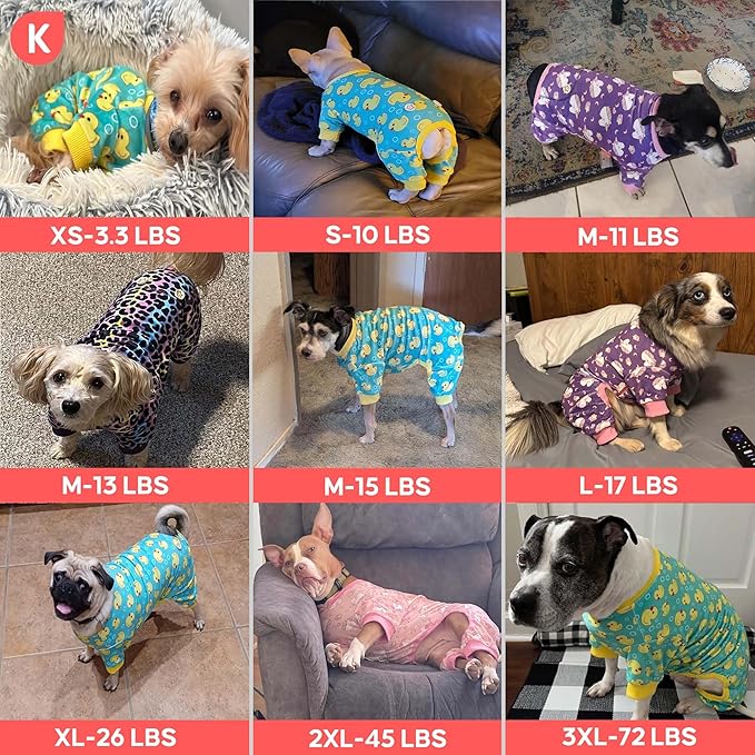 KYEESE Velvet Dog Pajamas for Large Dogs Soft Onesie Shirt, Leopard | 4-Way Stretch, Lightweight & Breathable, Reduces Shedding, Gentle on Sensitive Skin, Recovery Support, Easy Potty Breaks