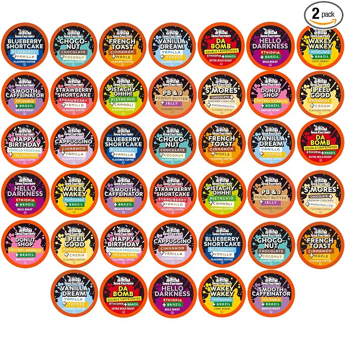 Java Factory Assorted Variety Pack Coffee Pods Compatible with Keurig Coffee Machine, 40 Count