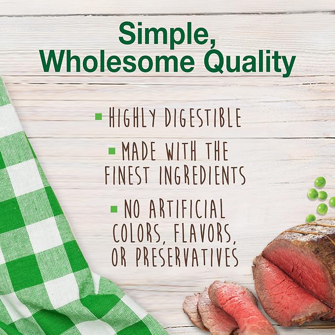 Nylabone Healthy Edibles Dog Treats, Roast Beef Flavor, X-Small, 2 Count | Natural dog chews, made in USA, highly digestible, vet recommended, long lasting chews for small dogs up to 15 lbs