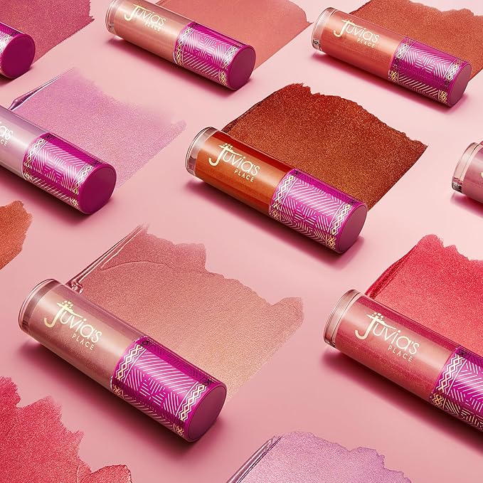 Juvia's Place Blushed Liquid BlushLighter Rose Glow - Liquid Blush for Cheeks with Luminous Glow, Long-Wearing, Buildable & Highly-Pigmented Makeup Blush, Easy to Blend Liquid Blush