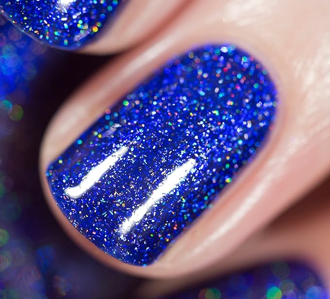 ILNP Downpour - Bold Indigo Blue Holographic Nail Polish
