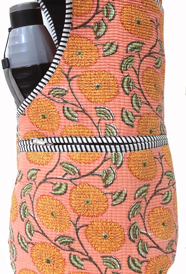 INDIAN CRAFT CASTLE Yoga Mat Bag | Tote Mat Bag | Sling Yoga Tote w/Large Side Pocket & Zipper Pocket | Yoga Mat Carrier Fits Most Size Mats