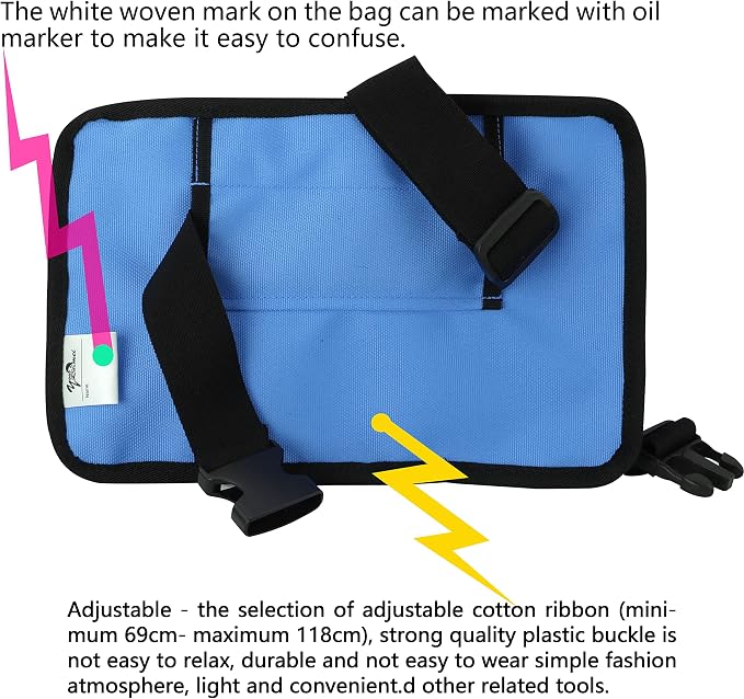 Massage Bottle Bag Massage Therapist Holster Massage Lotion Holster Massage Oil Holster（YR-3KD-Blue）