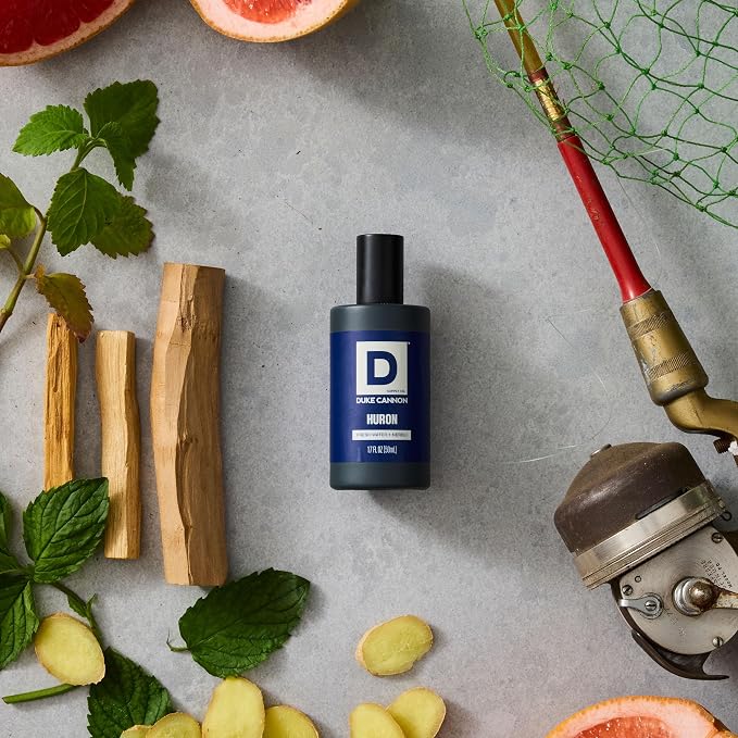Duke Cannon Proper Cologne Huron | Men's Eau de Parfum | Fresh Water and Neroli | Aquatic, Fresh, Long-Lasting Scent | 1.7 fl oz (Pack of 2)