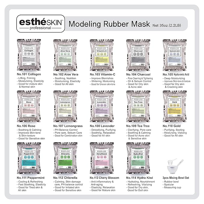 No.101 Collagen Peel Off Type Modeling Rubber Mask for Facial Skin Care Treatment, 35oz