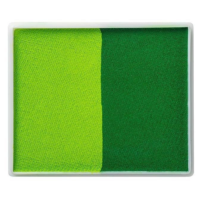 TAG Face and Body Paint - Split Cake 50g (Light Green/Medium Green)