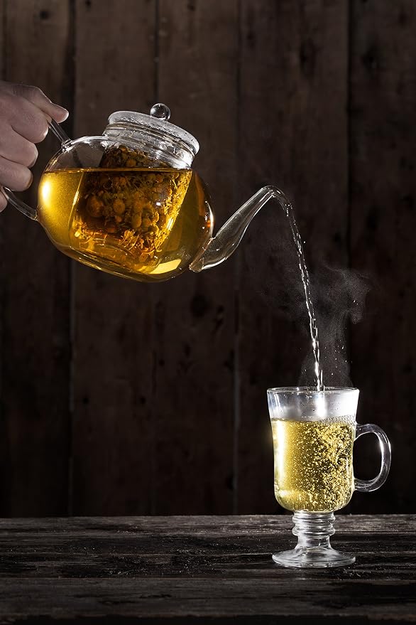 Chamomile Tea 1LB (16Oz) 100% CERTIFIED Organic (USDA seal) Chamomile Flowers Herbal Tea (Matricaria Chamomilla) in 1 lb Bulk BPA-free Resealable Bags from U.S. Wellness