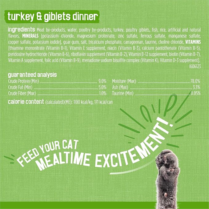 Friskies Purina Wet Cat Food Pate Variety Pack Salmon Dinner, Turkey and Giblets Dinner and Mixed Grill - 5.5 oz. Cans (Pack of 48)