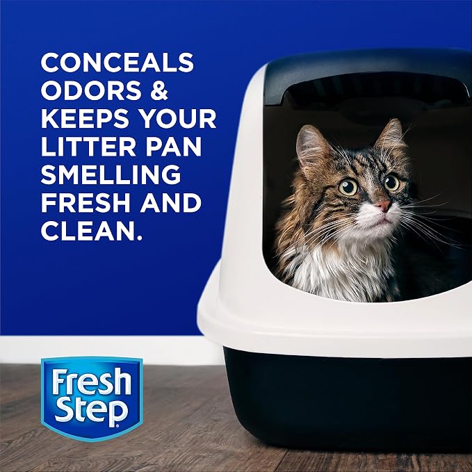 Fresh Step Cat Litter Crystals Deodorizer Non Toxic Odor Neutralizing Crystals for Litter Boxes Control Smells and Keep Home Fresh Fresh Scent 15 Ounce 12 Pack Extended Supply Cat Daily Routines | Non-toxic crystals neutralize odor at the source in any...