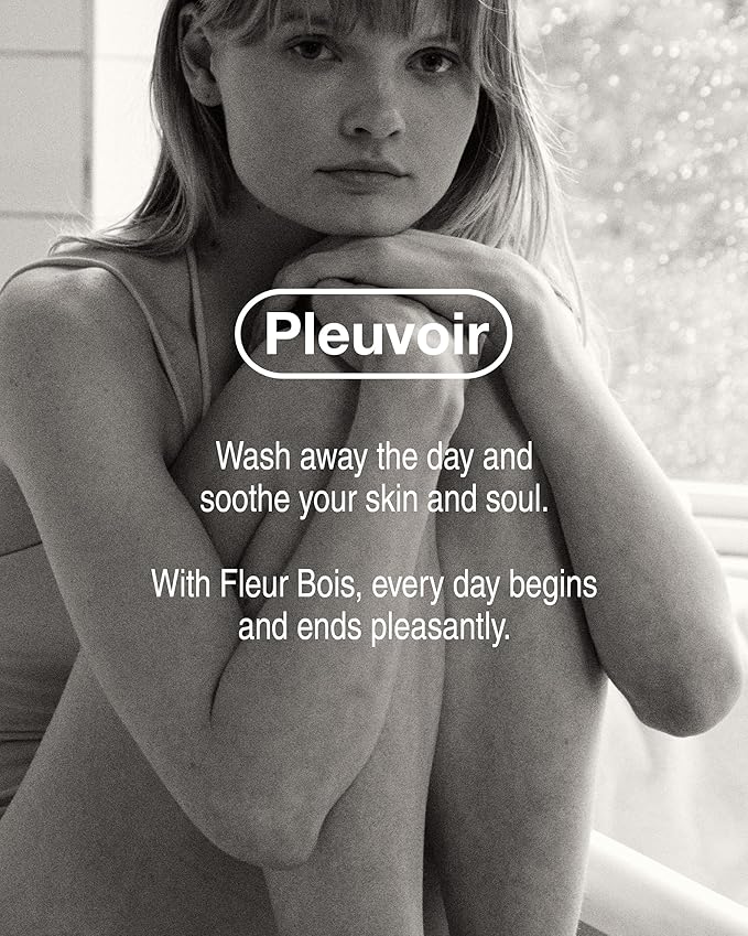 Pleuvoir Body Cleanser Morning Soil (Petrichor) - Perfume Body Wash - Fresh Earthy Rain Ozonic Green Scent - Rich Moisturizing Foam with 8 Types Hyaluronic Acid Ceramides - Vegan K-Beauty, 8.45 fl.oz