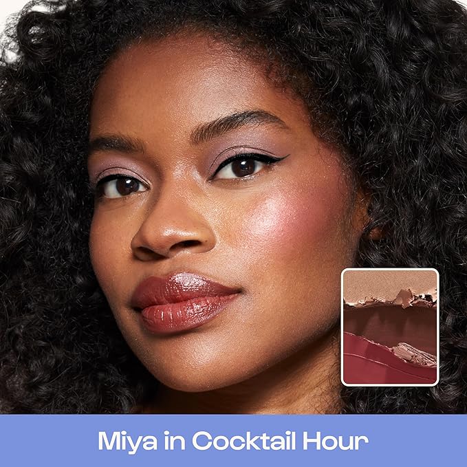 Alleyoop Stack The Odds - Stackable Makeup Palette - Cream Blush, Contour, Bronzer & Highlighter Blendable Cream Make up Palette - Natural, Glowy Finish - Makeup Stacks for Travel, Cocktail Hour