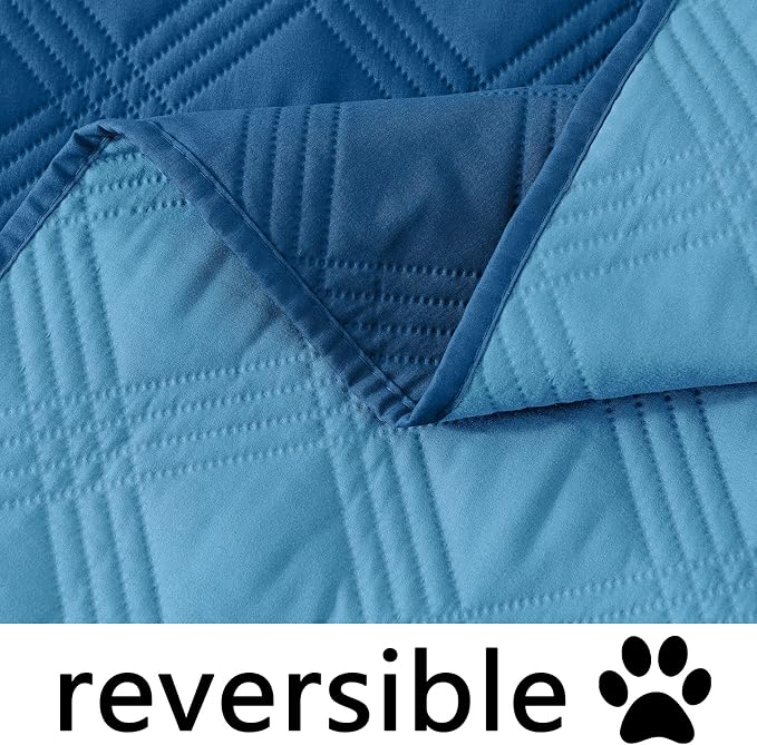 Waterproof Reversible Dog Blanket, Soft Couch Cover for Dogs Washable | Dual-Sided Waterproof Pet Bed Blanket, Resist Stains Spills & Pet Hair, Practical Furniture Protector For Pets, Size 40"x70"