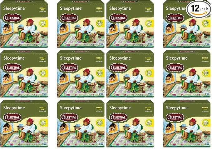 Celestial Seasonings Sleepytime Herbal Tea, Caffeine Free, 40 Count (Pack of 12)