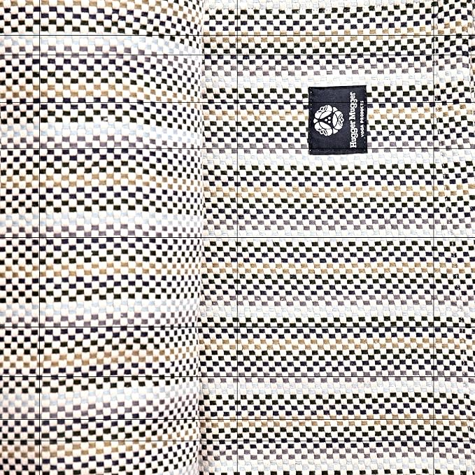 Hugger Mugger Cotton Yoga Blanket - Multi-Gray- Soft but Firm, Cofortable Support, Great Prop for Yoga