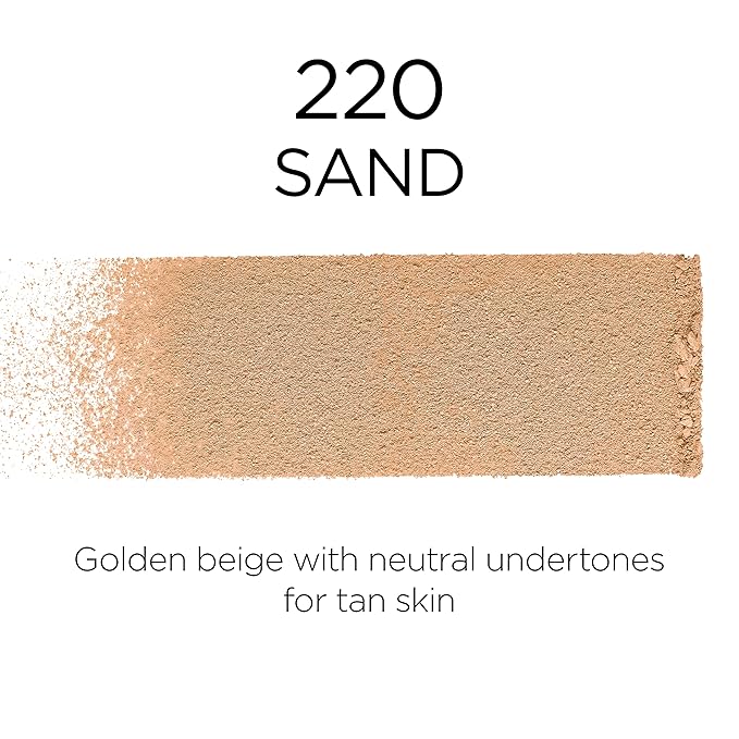L'Oreal Paris Makeup Infallible Fresh Wear Foundation in a Powder, Up to 24H Wear, Waterproof, Sand, 0.31 oz.