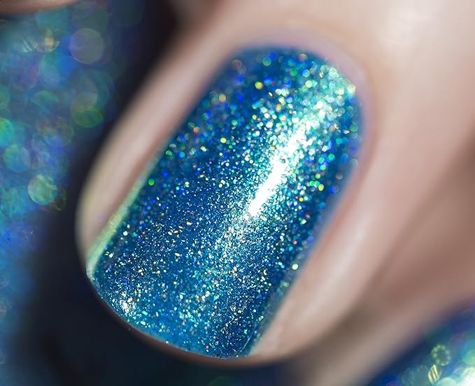 ILNP High Tide - Bright Blue Green Holographic Nail Polish