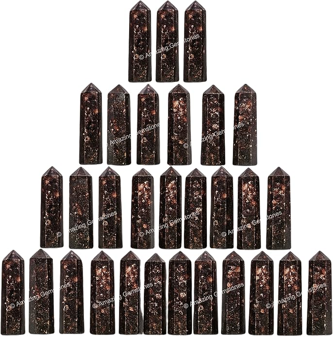 Amazing Gemstone Crystal Points Bulk Healing Crystals & Stones - Premium Single Terminated Healing Wand Point Bulk Crystals for Crafts, Crystal Grid, DIY Work
