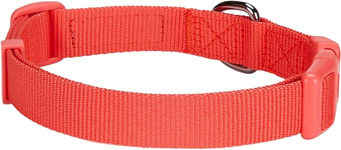 Blueberry Pet Bold Polka Dots Vivid Red Cotton Blend Neckerchief Scarf Bandana Adjustable Dog Collar, Medium, Neck 14.5"-20"