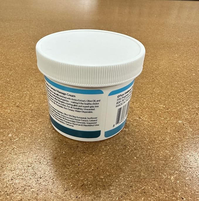 Arnica Therapy 4 Fl oz Massage Cream, Arnica Extract, Professional, Massage Therapy, Deep Tissue, Unscented, Hypoallergenic, Natural Ingredients, Skin Hydrating, Moisturizing, Muscle Relief