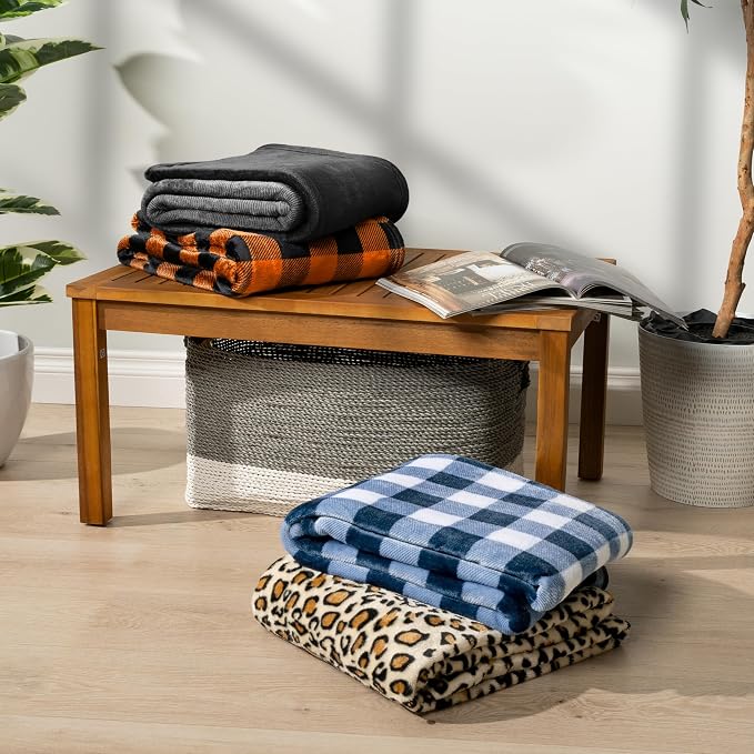 PAVILIA Black Ombre Fleece Throw Blanket for Couch Sofa Bed, 50x60 | Soft Plush Flannel Fleece, Lightweight Accent Blanket, Warm All Season, Machine Washable, Cozy Decor Gift