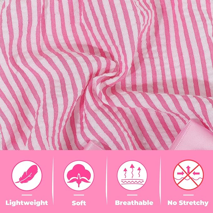 Dog Dress, Cute Pet Princess Dresses with Bright Color Design, Sweet Bowknot, Dog Clothes for Small Dogs Girl, Breathable & Lightweight, for Spring Summer, 2 Pack (Rose PinkBlue, Large)