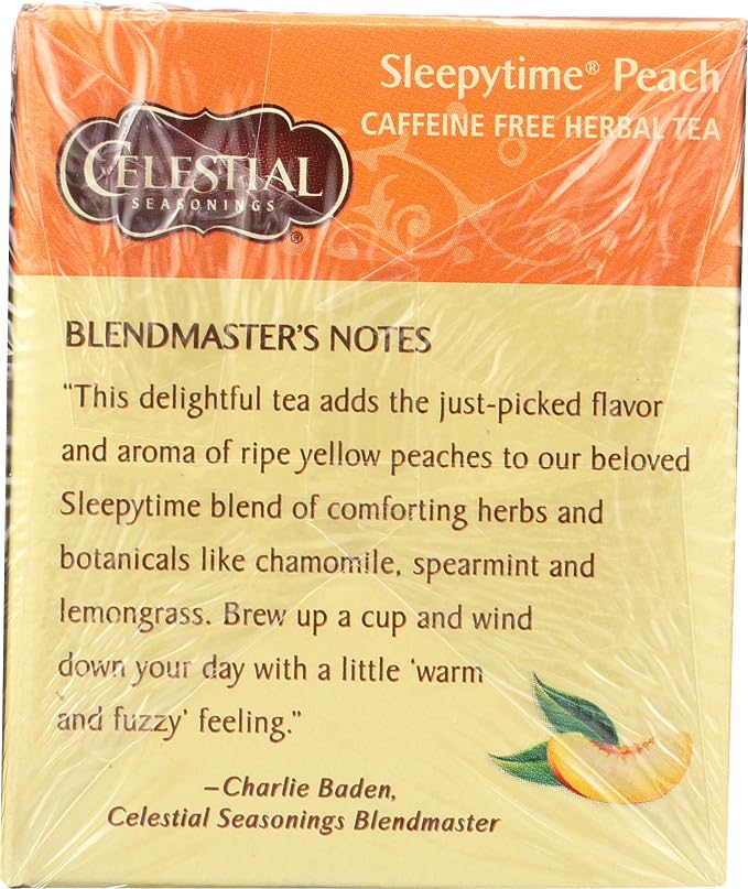 Celestial Seasonings Herbal Tea, Sleepytime Peach, 20 ct