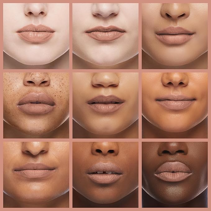 Matte Nude Lipstick Velvet Lip Gloss Non-Fading Non-Sticky Cup Nude Lipstick Matte Lip Stain Long Lasting Waterproof Lipstick for Women Girls Daily Lip Makeup - White Peach
