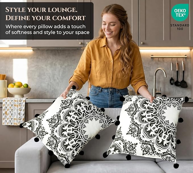 ROYALE LINENS 20 x 20 Pillow Insert - Down Alternative Throw Pillows Insert - Square Pillow Pack of 1 - Bed & Couch Pillows - Inner Cushion for Bed, Cushion for Living Room - Shams Stuffer