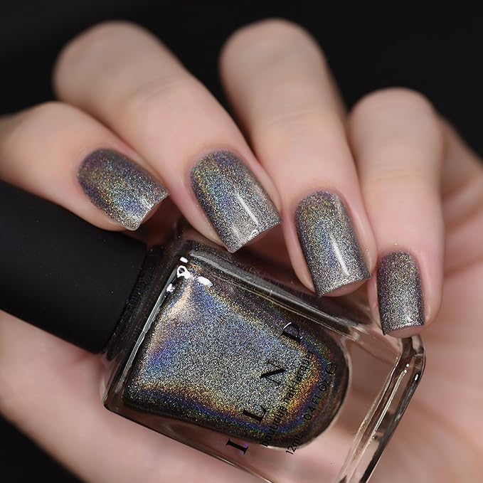 ILNP Sticks And Stones - Gauntlet Grey Ultra Holographic Nail Polish