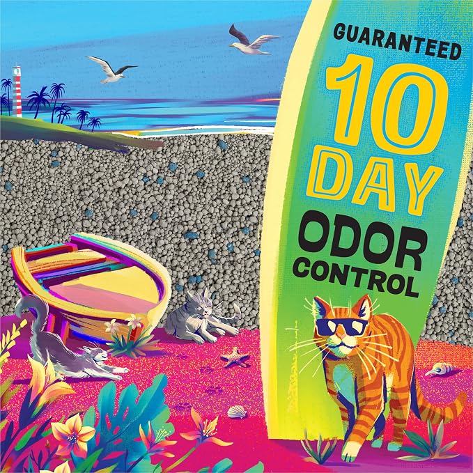 Purina Tidy Cats Bahama Sunset Scented Clumping Cat Litter Odor Control Formula