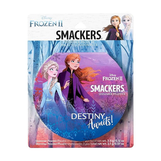 Lip Smacker Disney Frozen 2 Glitter Eyeshadow & Blush Makeup Palette, Melt For You Shimmer | Christmas Make Up Collection | Holiday Present | Gift for Girls