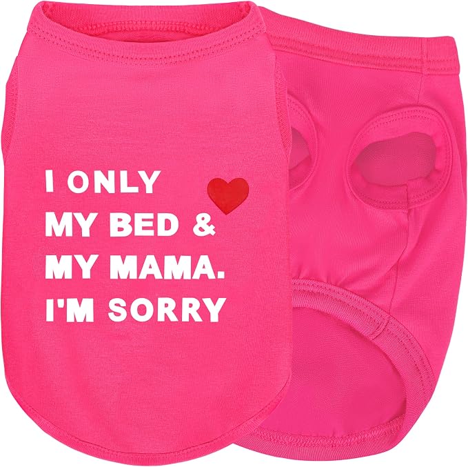 Stylish Cotton Dog Shirt with Print, Soft & Breathable, All-Season Comfort, Fits Most Breeds - Perfect Pet Apparel for Small, Medium, Large Dogs.Rosered&m