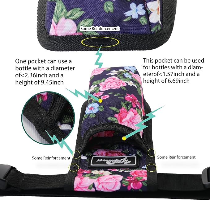 Massage Bottle Bag Massage Oil Bag Massage Therapist Holster Massage Lotion Holster Massage Oil Holster (YR-1KD-MuDan