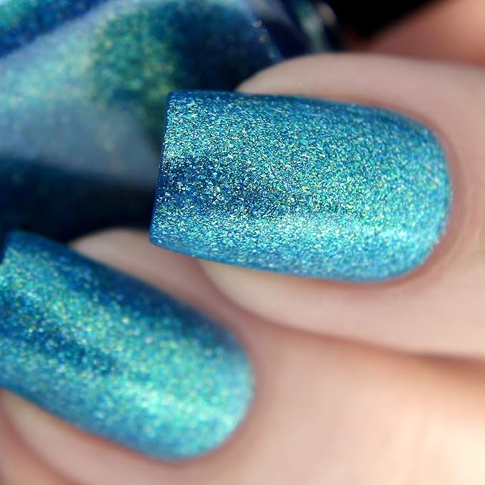 ILNP High Tide - Bright Blue Green Holographic Nail Polish