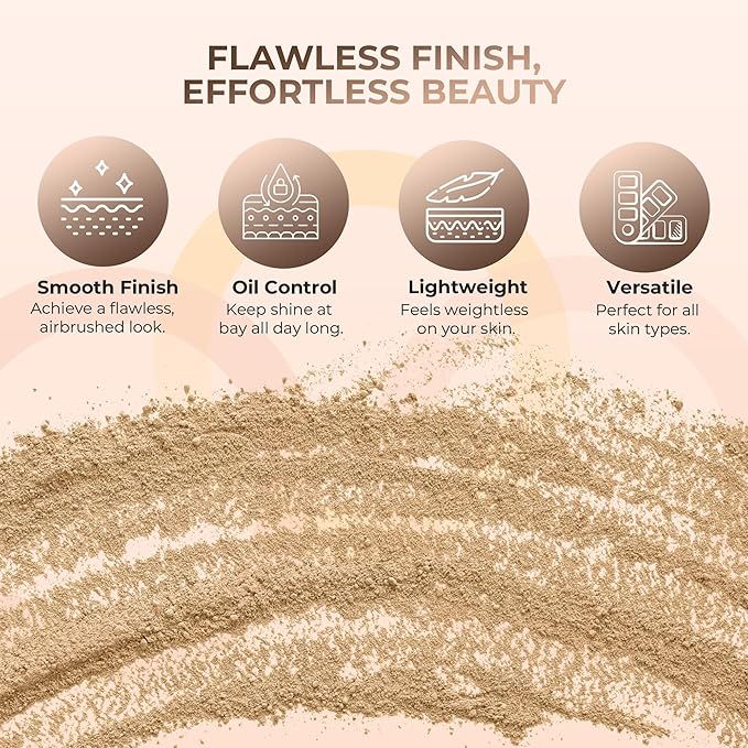 Foundation Powder Refill (BEIGE)(8 Ounce Bag) By Sweet Face Minerals, Lightweight Mineral Loose Makeup Powder with SPF 20, Full Coverage Flawless Finish, Talc-free, Cruelty-Free, Refillable Pouch