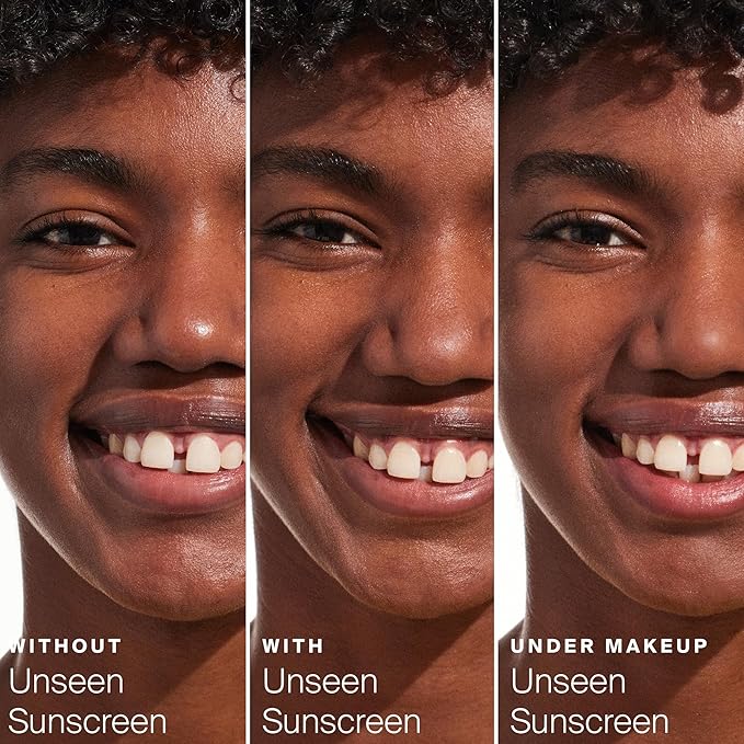 Supergoop! Unseen Sunscreen - SPF 40 - Clear & Invisible Face Sunscreen + Broad Spectrum + Makeup-Gripping Primer - Weightless, Scentless, Oil Free - For All Skin Types & Tones - 1.7 fl oz