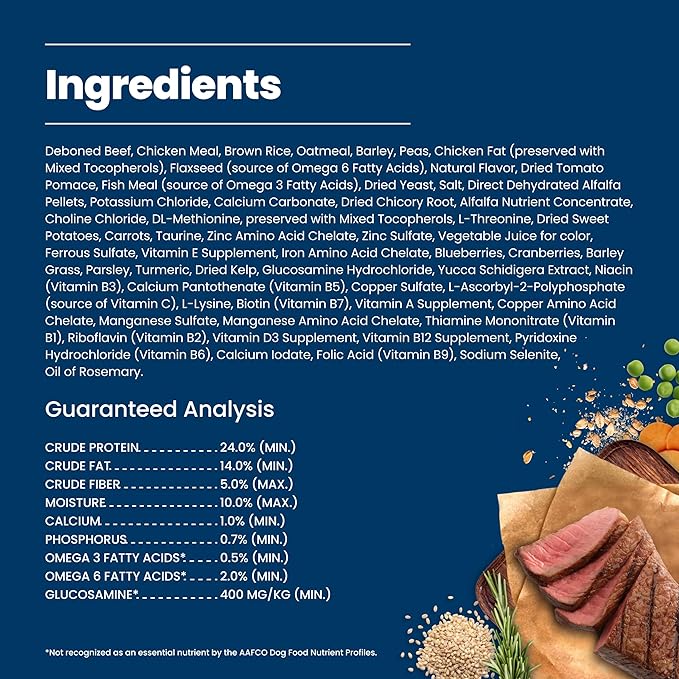 Blue Buffalo Life Protection Formula Beef Adult Dry Dog Food, 34 lb | Real Beef #1 Ingredient, Supports Immunity with Antioxidant-Rich LifeSource Bits, Promotes Healthy Muscle Development