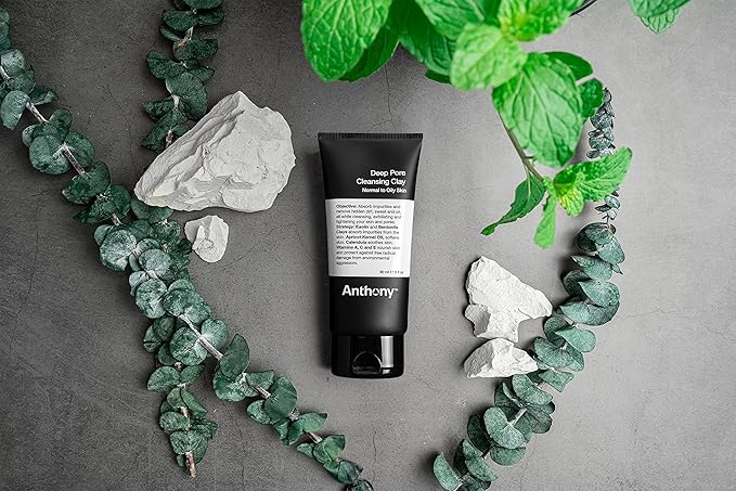 Anthony Press Reset Trio, Deep Pore Cleansing Clay, Glycolic Facial Cleanser and All-Purpose Facial Moisturizer