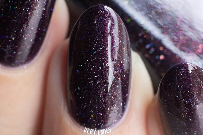 ILNP Mon Amour - Dark Purple Holographic Nail Polish