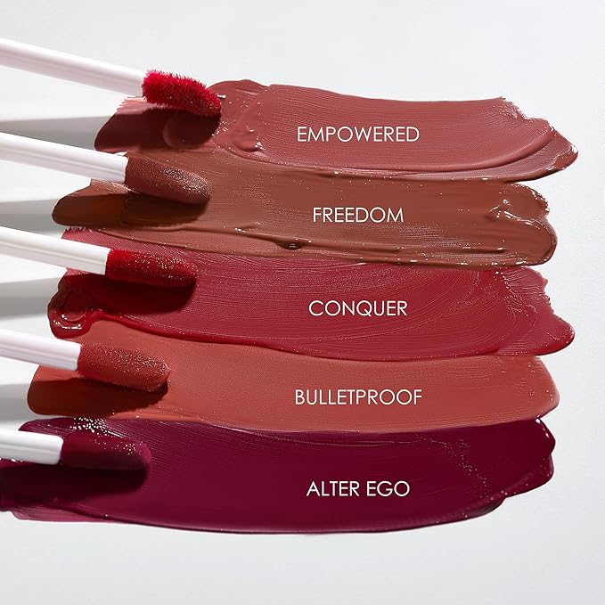 NATASHA MOOR: Molten Matte Liquid Lipstick - Long-Lasting, Hydrating, Matte Finish with Moisturizing Vitamin E - Waterproof, Kiss-Proof, Cruelty-Free - 12-Hour Stay Power - VIVACIOUS