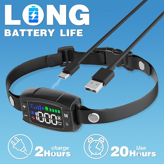 GPS Wireless Dog Fence System, Rechargeable Electric Fence for Dog