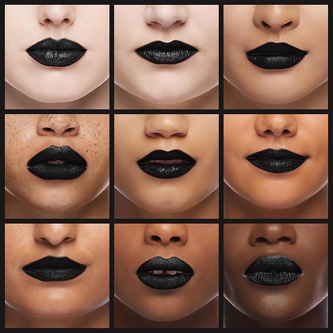 Oulac Black Lipstick for Women, Makeup Matte Liquid Lipsticks, Highly Pigmented Color Lip Stain with Creamy Formula, Long Lasting, Waterproof, Vitamin E, Vegan, Cruelty-Free, M23