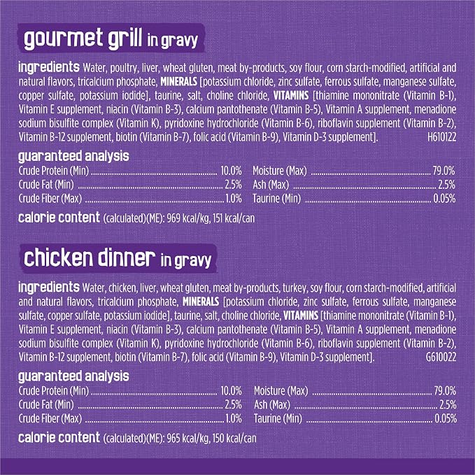 Purina Friskies Gravy Wet Cat Food Variety Pack, Meaty Bits - (2 Packs of 12) 5.5 oz. Cans