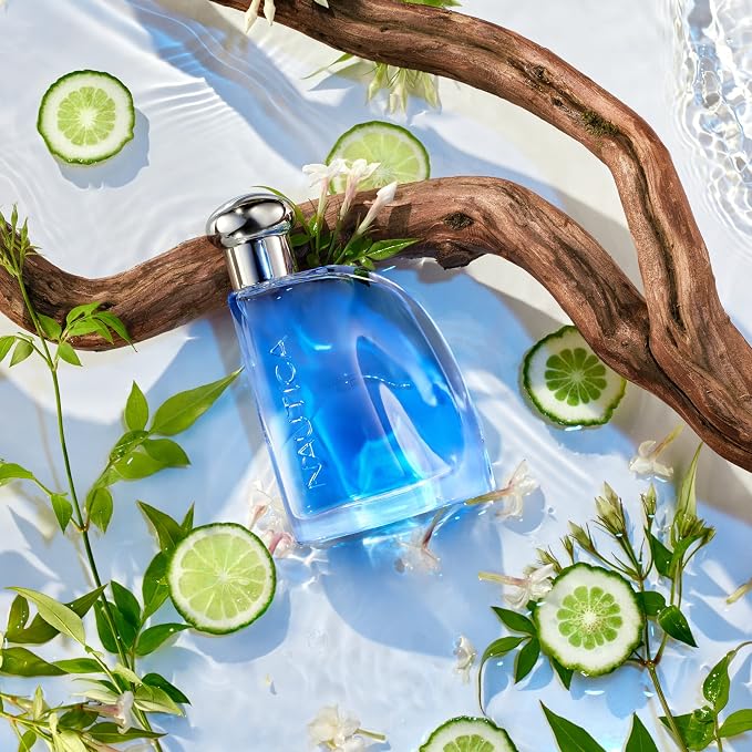 Nautica Blue Eau de Toilette 1.6 fl oz (Pack of 1), Notes of Basil, Jasmine, and Cedarwood, Men's Fragrance, Long Lasting, Everyday Fragrance, Travel Size