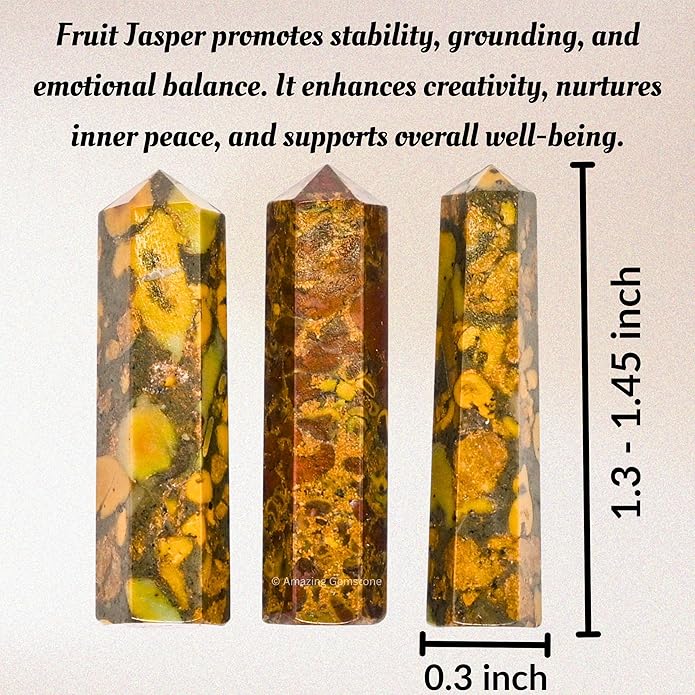 Amazing Gemstone Crystal Points Bulk Healing Crystals & Stones - Premium Single Terminated Healing Wand Point Bulk Crystals for Crafts, Crystal Grid, DIY Work