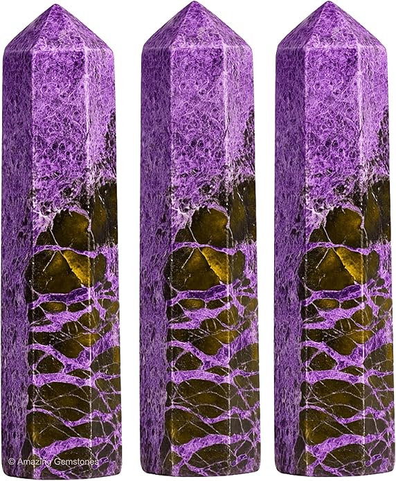 Amazing Gemstone Crystal Points Bulk Healing Crystals & Stones - Premium Single Terminated Healing Wand Point Bulk Crystals for Crafts, Crystal Grid, DIY Work