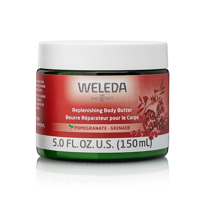 Weleda Replenishing Body Butter, 5.0 Fluid Ounces, Antioxidant Rich Formula with Pomegranate and plant extracts