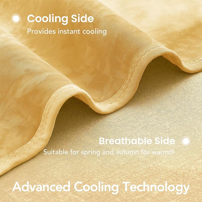 Cooling Blanket 50''x70'' for Hot Sleepers, Arc-Chill Q-Max>0.35 Double Sided Cold Blankets for Night Sweats, Cool Soft Lightweight Summer Blanket for Sofa Bed Couch, Gifts for Women Throw